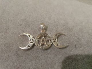 colgante de ágata en plata de ley