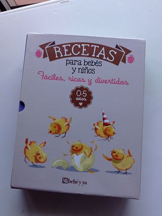 Libros de Recetas para niños de 0-5 años
