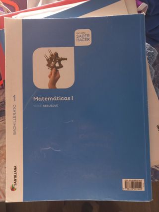 libro matemáticas 1° bachillerato 