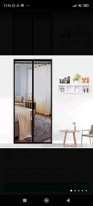 Mosquitera de puerta exterior