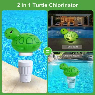 Dispensador de Cloro Flotante Piscina (tortuga)