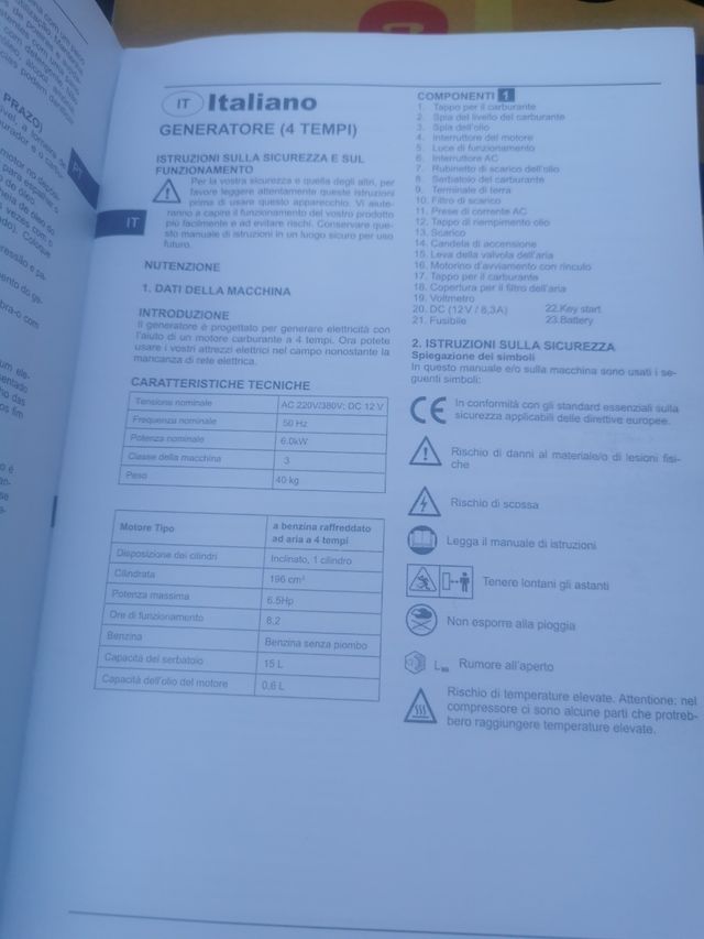 Generador gasolina 4 tiempos