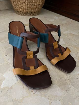 Sandalias tacón ancho Bruno Premi, talla 40