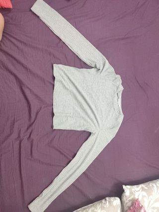crop top de manga larga