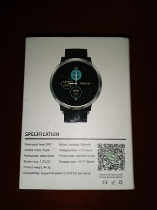 Reloj inteligente Smartwatch Hopofit impermeable