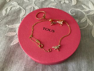Collar+ pendientes+ anillo  oro 18 kt y diamantes