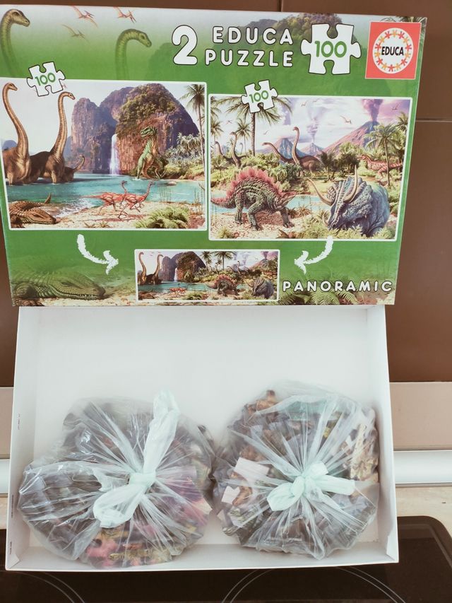 2 PUZZLES EDUCA PANORÁMICOS DINOSAURIOS 