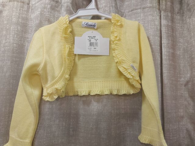 Chaqueta bolero amarillo T-30mA estrenar