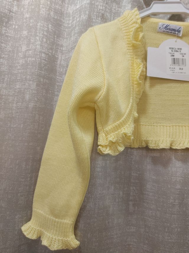 Chaqueta bolero amarillo T-30mA estrenar