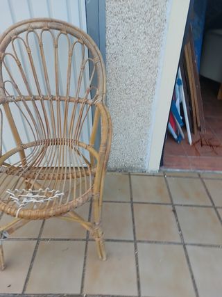 Silla de mimbre