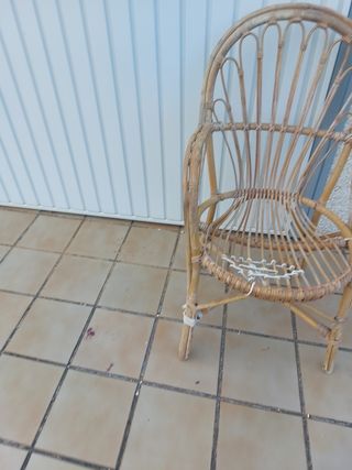 Silla de mimbre