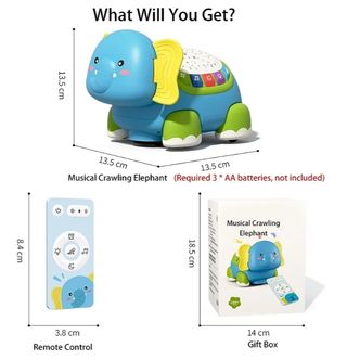 JUGUETE MUSICAL EDUCATIVO DE ELEFANTE