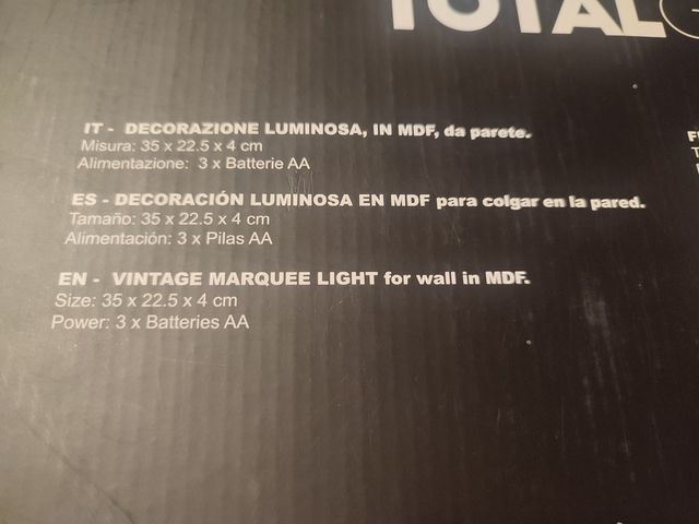 Decoración madera LED