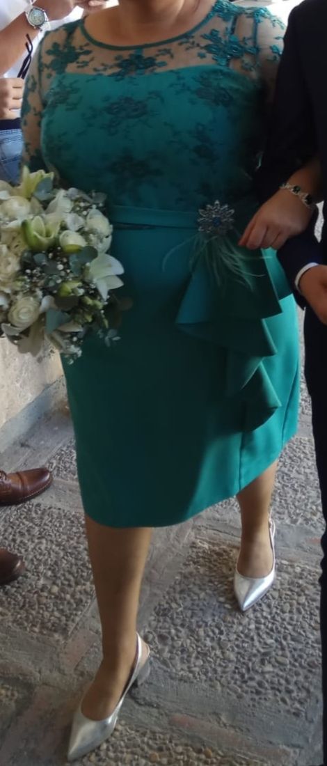 vestido de fiesta verde, Vertice Gala