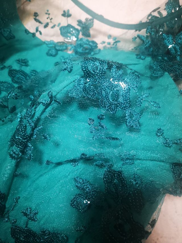 vestido de fiesta verde, Vertice Gala