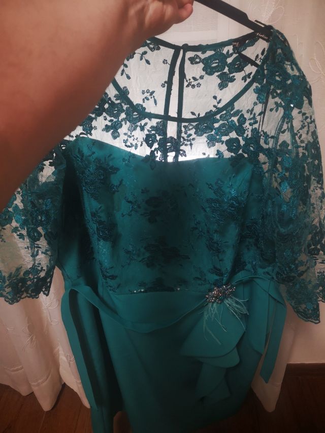 vestido de fiesta verde, Vertice Gala