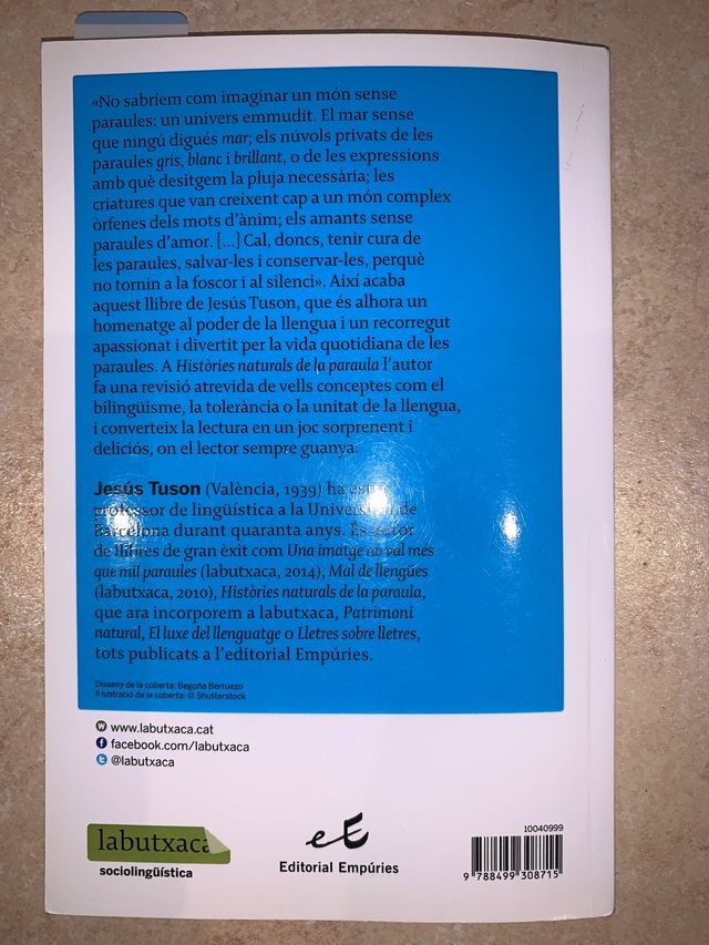 JESÚS TUSC Histôries naturals de la paraula