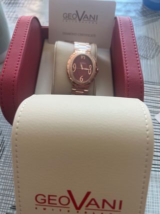 Reloj lujo geoVani original con 92 diamantes