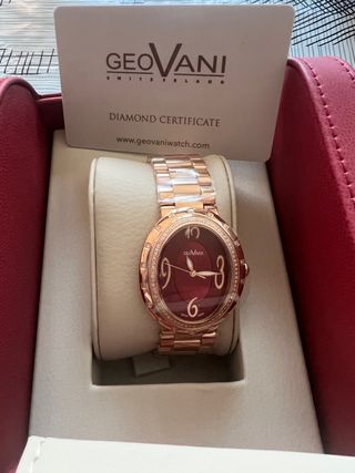 Reloj lujo geoVani original con 92 diamantes