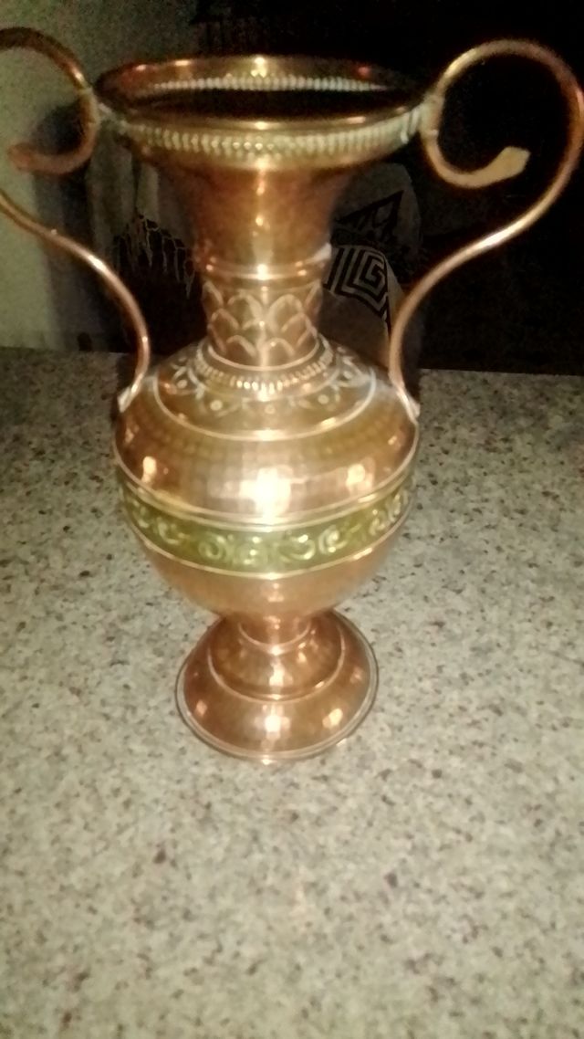 2 Ánforas Cobre Vintaged