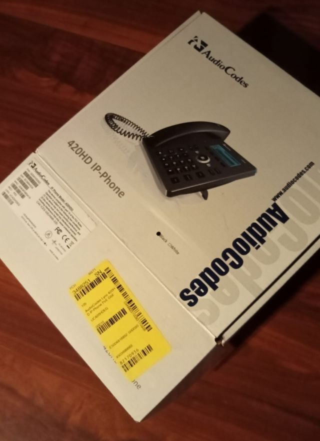 Teléfono IP audiocodes