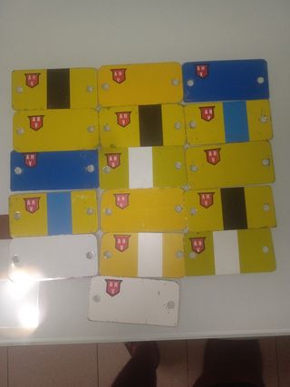 Lote chapas antiguas ahv altos hornos vizcaya