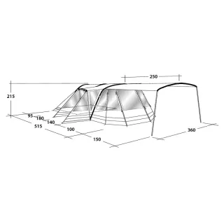 Tienda de campaña hinchable OUTWELL - casi nueva