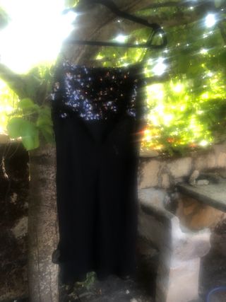 Vestido sexy trasparente lentejuelas