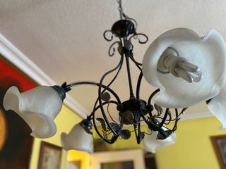 Lámparas de salón, 2 de techo, 1 de pie