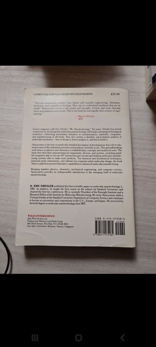 Nanosystems, Drexler