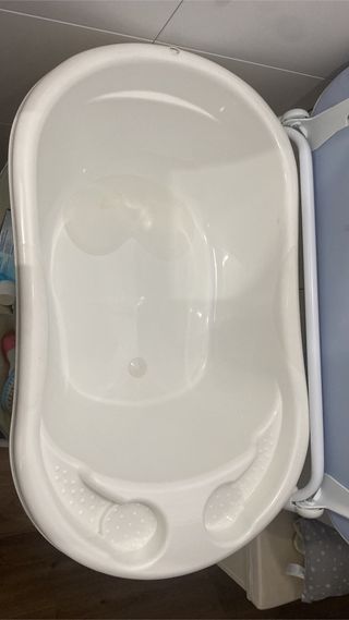 bañera cambiador bebé con asiento