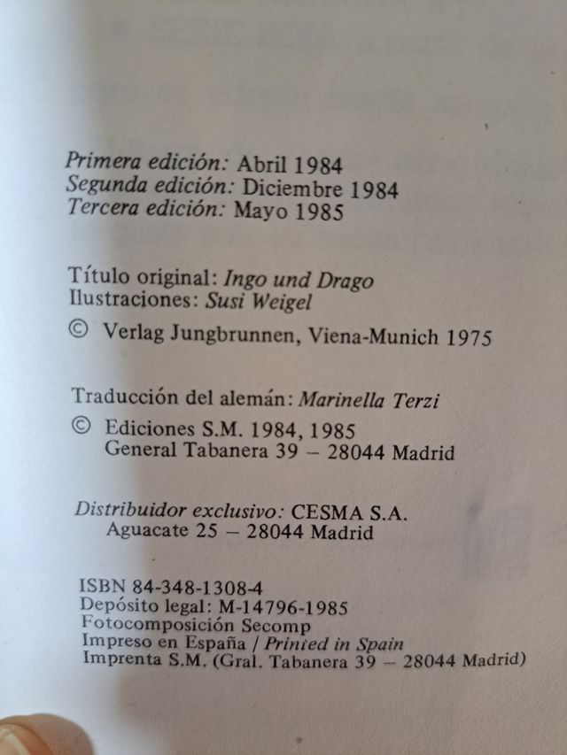 Libros Ingo y Drago