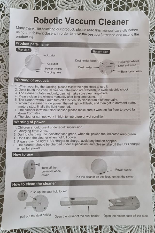 Robot aspirador inteligente pequeño mod. LG-EXPRO