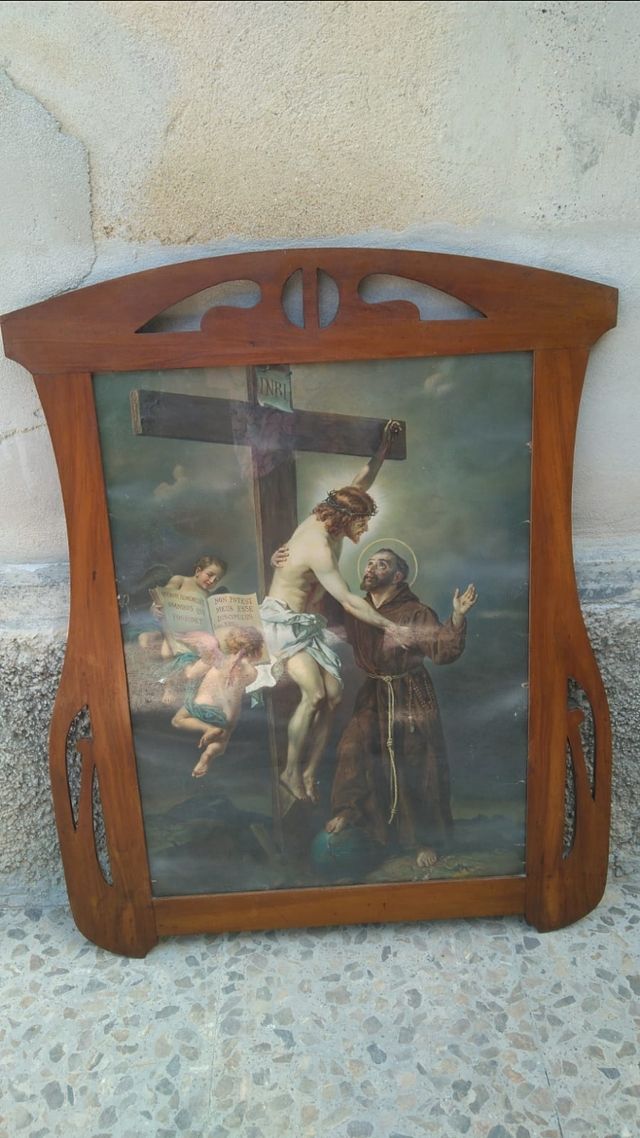 Cuadro religioso, más de 40 años.