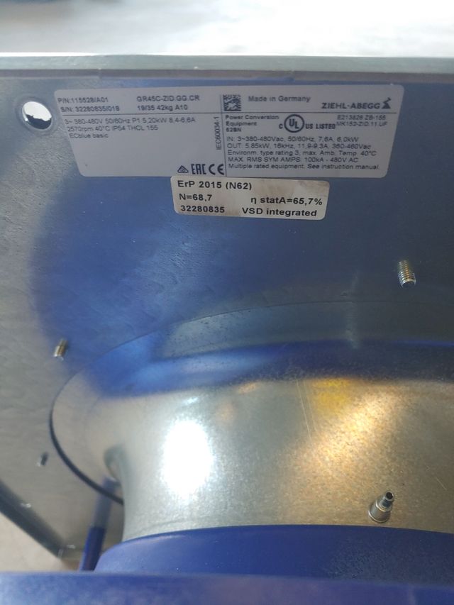 EXTRACTOR ZIEHL-ABEGG.