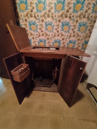 Máquina coser Singer Rosa empolvado