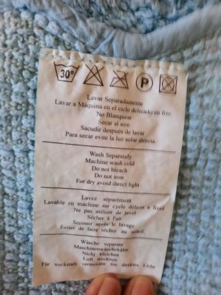 Preciosa alfombra de algodón