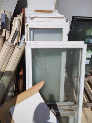 ventanas aluminio, madera, vidrios