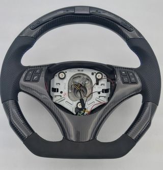 VOLANTE EN CARBONO BMW APLICA SERIES 1,2.. CON LED