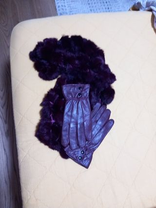 Bufanda y guantes