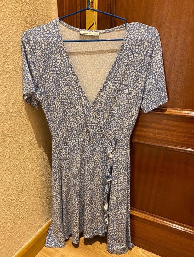 Vestido cruzado de flores