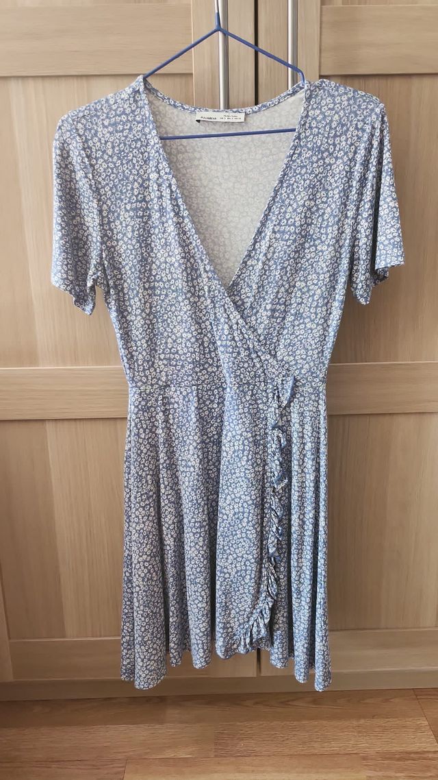 Vestido cruzado de flores