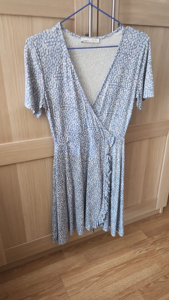 Vestido cruzado de flores