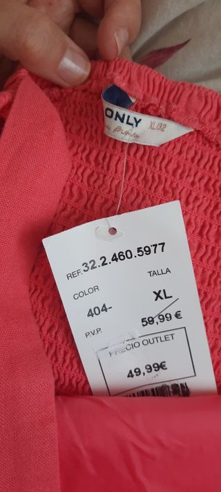 PANTALON PETO Lino nuevo sin estrenar