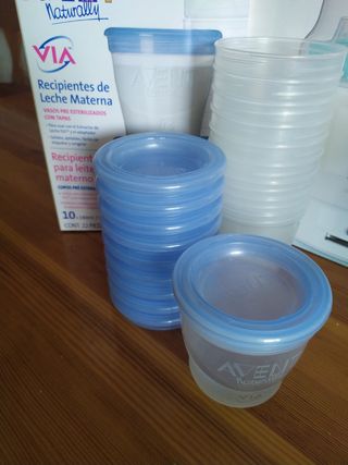 Esterilizador y recipientes de leche