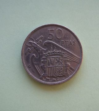 Moneda de 50 pesetas.