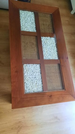 Conjunto de comedor, sillas y mesa del centro 