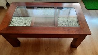 Conjunto de comedor, sillas y mesa del centro 