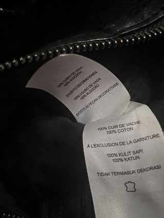 Bolso piel negro Armani