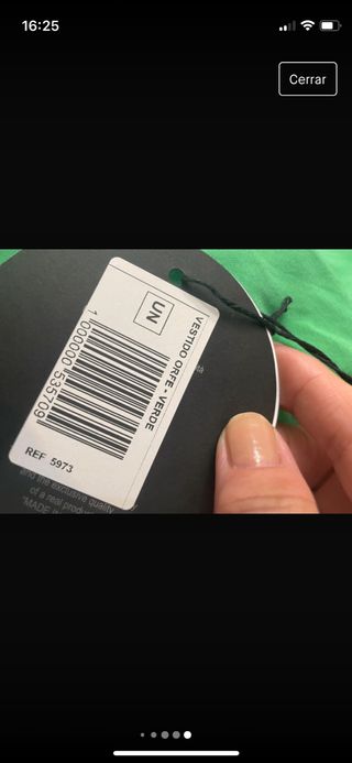 Vestido sin estrenar.